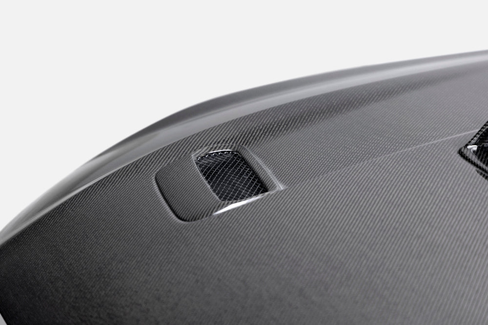 Top view showing Anderson Composites Type-SK shaker-style hood vents