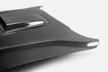 Load image into Gallery viewer, Rear view of Anderson Composites Mustang Mach 1 Type-SK hood vent openings