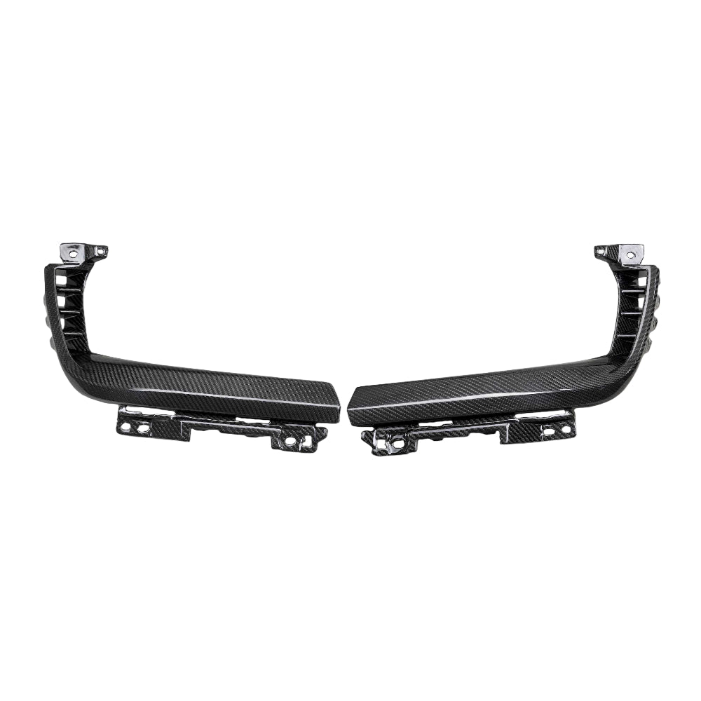Close-up of Anderson Composites RAM TRX headlight surround carbon weave