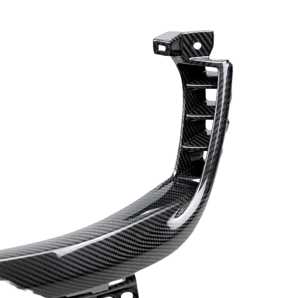 Gloss finish Anderson Composites carbon fiber headlight surround detail
