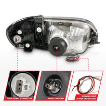 Load image into Gallery viewer, ANZO 00-04 Toyota Tundra (Reg/Acc Cab Only) Crystal Headlights w/Lgt Bar Chrome w/Corner Lights 2pc ANZO ANZ111580