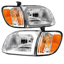 Load image into Gallery viewer, ANZO 00-04 Toyota Tundra (Reg/Acc Cab Only) Crystal Headlights w/Lgt Bar Chrome w/Corner Lights 2pc ANZO ANZ111580