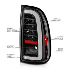 Load image into Gallery viewer, ANZO 00-06 Toyota Tundra LED Taillights w/ Light Bar Black Housing Clear Lens ANZO ANZ311411