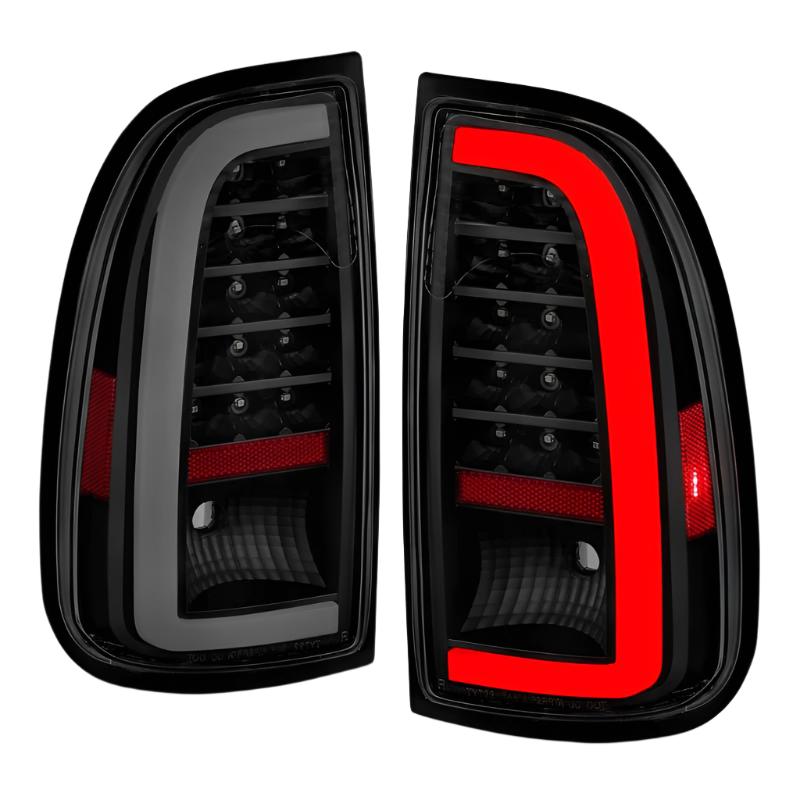 ANZO 00-06 Toyota Tundra (Std. Bed/Reg Cab) LED Taillights w/Light Bar Black Housing Smoke Lens - Black Ops Auto Works