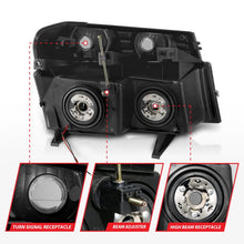 Load image into Gallery viewer, ANZO 04-12 GM Colorado/Canyon/I-Series Crystal Headlights - w/ Light Bar Black Housing 4pcs ANZO ANZ111558