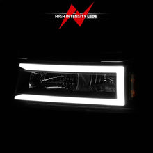 Load image into Gallery viewer, ANZO 04-12 GM Colorado/Canyon/I-Series Crystal Headlights - w/ Light Bar Black Housing 4pcs ANZO ANZ111558