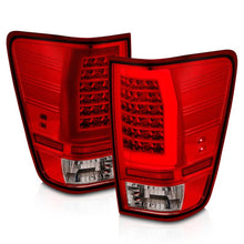 Load image into Gallery viewer, Anzo 04-15 Nissan Titan Full LED Tailights Chrome Housing Red/Clear Lens - Black Ops Auto Works