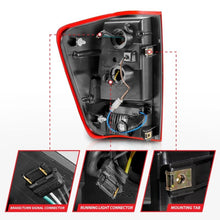 Load image into Gallery viewer, Anzo 04-15 Nissan Titan Full LED Tailights Chrome Housing Red/Clear Lens - Black Ops Auto Works