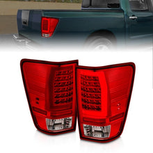Load image into Gallery viewer, Anzo 04-15 Nissan Titan Full LED Tailights Chrome Housing Red/Clear Lens - Black Ops Auto Works