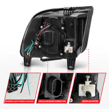 Load image into Gallery viewer, ANZO 05-09 Ford Mustang (w/Factory Halogen HL Only) Projector Headlights w/Light Bar Black Housing ANZO ANZ121566