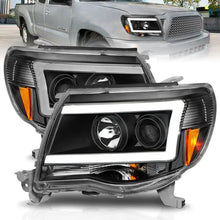 Load image into Gallery viewer, ANZO 05-09 Toyota Tacoma Projector Light Bar Style Headlights w/ C Light Bar ANZO ANZ111517