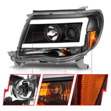 Load image into Gallery viewer, ANZO 05-09 Toyota Tacoma Projector Light Bar Style Headlights w/ C Light Bar ANZO ANZ111517