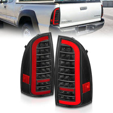 Load image into Gallery viewer, ANZO 05-15 Toyota Tacoma Full LED Tail Lights w/Light Bar Sequential Black Housing Clear Lens ANZO ANZ311427