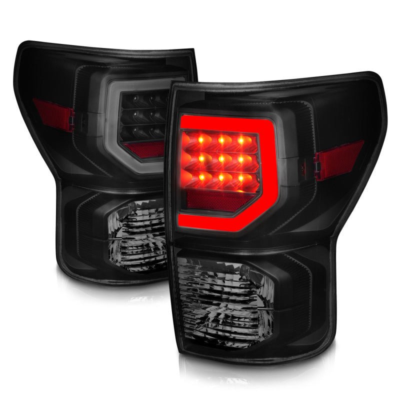 Anzo 07-11 Toyota Tundra Full LED Tailights Black Housing Smoke Lens G2 (w/C Light Bars) ANZO ANZ311387