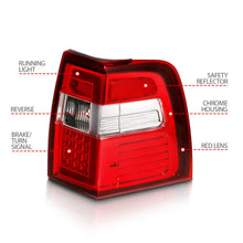 Load image into Gallery viewer, ANZO 07-17 For Expedition LED Taillights w/ Light Bar Chrome Housing Red/Clear Lens ANZO ANZ311410