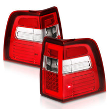 Load image into Gallery viewer, ANZO 07-17 For Expedition LED Taillights w/ Light Bar Chrome Housing Red/Clear Lens ANZO ANZ311410