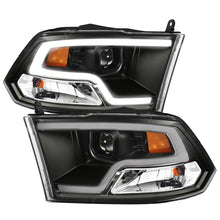 Load image into Gallery viewer, ANZO 09-18 Dodge Ram 1500 Plank Style Projector Headlights Black w/ Halo ANZO ANZ111404