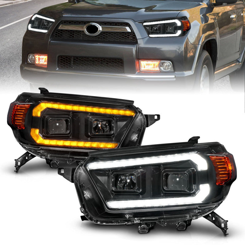 ANZO 10-13 Toyota 4Runner Projector Headlights - Black ANZO ANZ111602