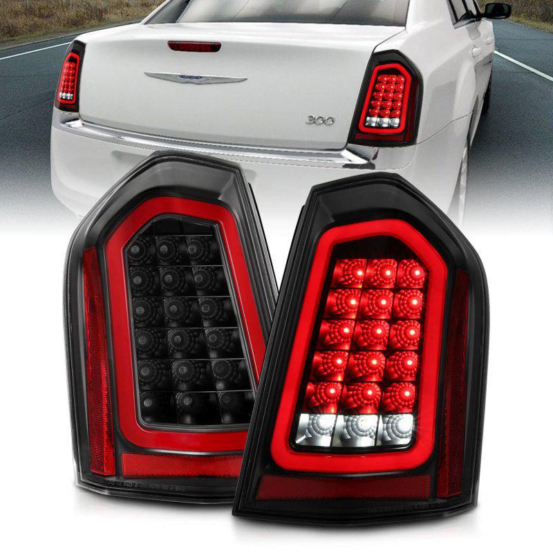 ANZO 11-14 Chrysler 300 LED Taillights Black w/ Sequential ANZO ANZ321343