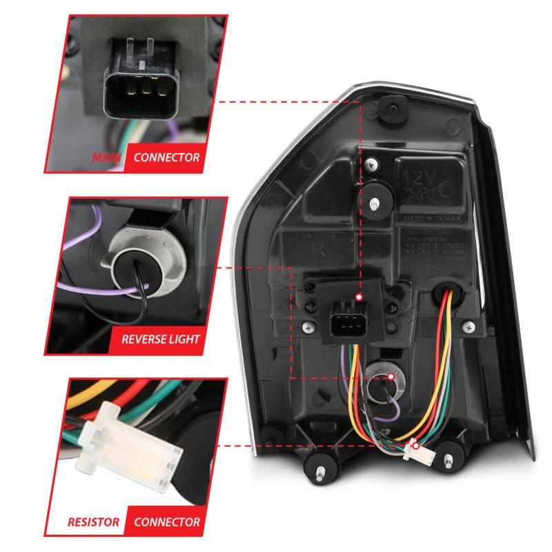 ANZO 11-14 Chrysler 300 LED Taillights Black w/ Sequential ANZO ANZ321343