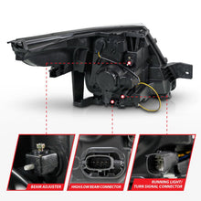 Load image into Gallery viewer, ANZO 11-15 Ford Explorer (w/Factory Halogen HL Only) Projector Headlights w/Light Bar Black Housing - Black Ops Auto Works