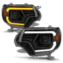 Load image into Gallery viewer, ANZO 12-15 Toyota Tacoma Projector Headlights - w/ Light Bar Switchback Black Housing ANZO ANZ111556
