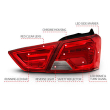 Load image into Gallery viewer, ANZO 14-18 Chevrolet Impala LED Taillights Red/Clear - Black Ops Auto Works