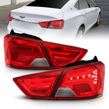 Load image into Gallery viewer, ANZO 14-18 Chevrolet Impala LED Taillights Red/Clear - Black Ops Auto Works