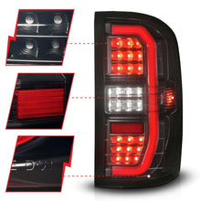 Load image into Gallery viewer, ANZO 14-18 GMC Sierra 1500 Full LED Taillights Black Housing Smoke Lens (w/C Light Bars) ANZO ANZ311465