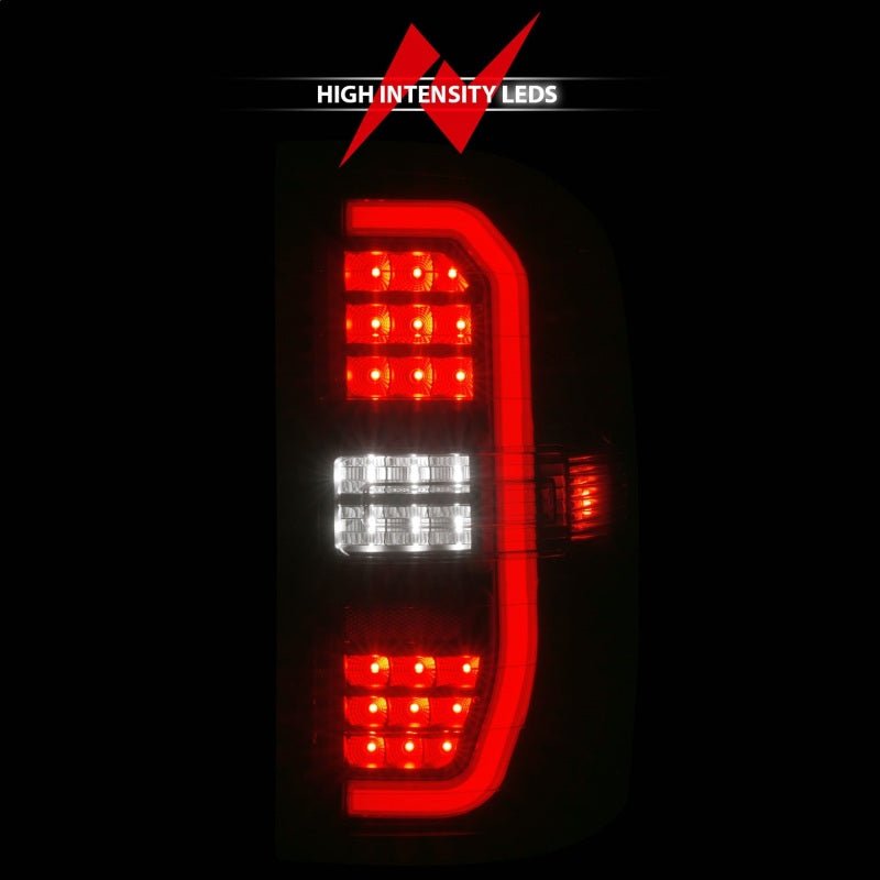 ANZO 14-18 GMC Sierra 1500 Full LED Taillights Black Housing Smoke Lens (w/C Light Bars) ANZO ANZ311465
