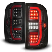 Load image into Gallery viewer, ANZO 14-18 GMC Sierra 1500 Full LED Taillights Black Housing Smoke Lens (w/C Light Bars) - Black Ops Auto Works