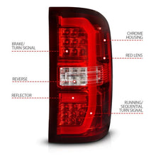 Load image into Gallery viewer, ANZO 14-18 GMC Sierra 1500 LED Taillights Red/Clear ANZO ANZ311466