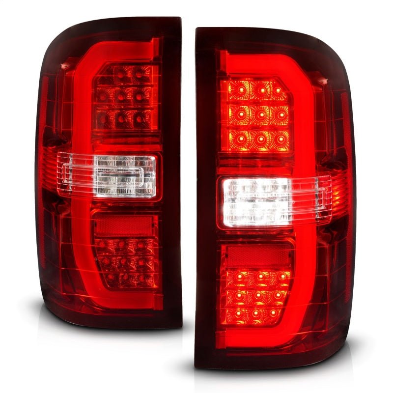 ANZO 14-18 GMC Sierra 1500 LED Taillights Red/Clear ANZO ANZ311466
