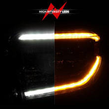 Load image into Gallery viewer, ANZO 14-21 Toyota Tundra (OE Halogen w/LED DRL) LED Crystal Headlights w/ Switchback &amp; DRL - Blk ANZO ANZ111533