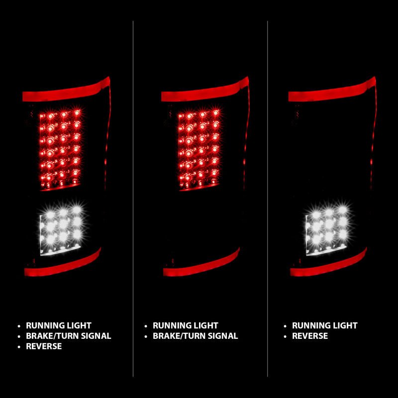 ANZO 15-17 Ford F-150 LED Taillights Black w/ Sequential ANZO ANZ311293