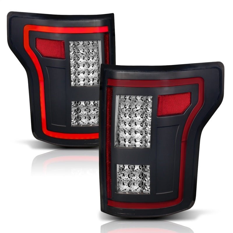 ANZO 15-17 Ford F-150 LED Taillights Black w/ Sequential ANZO ANZ311293