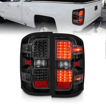 Load image into Gallery viewer, ANZO 15-19 Chevy Silverado 2500HD/3500HD (Factory Halogen Only) LED Tail Lights Black w/Clear Lens ANZO ANZ311423