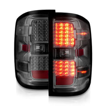 Load image into Gallery viewer, ANZO 15-19 Chevy Silverado 2500HD/3500HD (Factory Halogen Only) LED Tail Lights Smoke w/Clear Lens ANZO ANZ311424