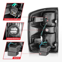 Load image into Gallery viewer, ANZO 15-19 Chevy Silverado 2500HD/3500HD (Halgn Only) LED Tail Lights w/Black Light Bar &amp; Clear Lens - Black Ops Auto Works
