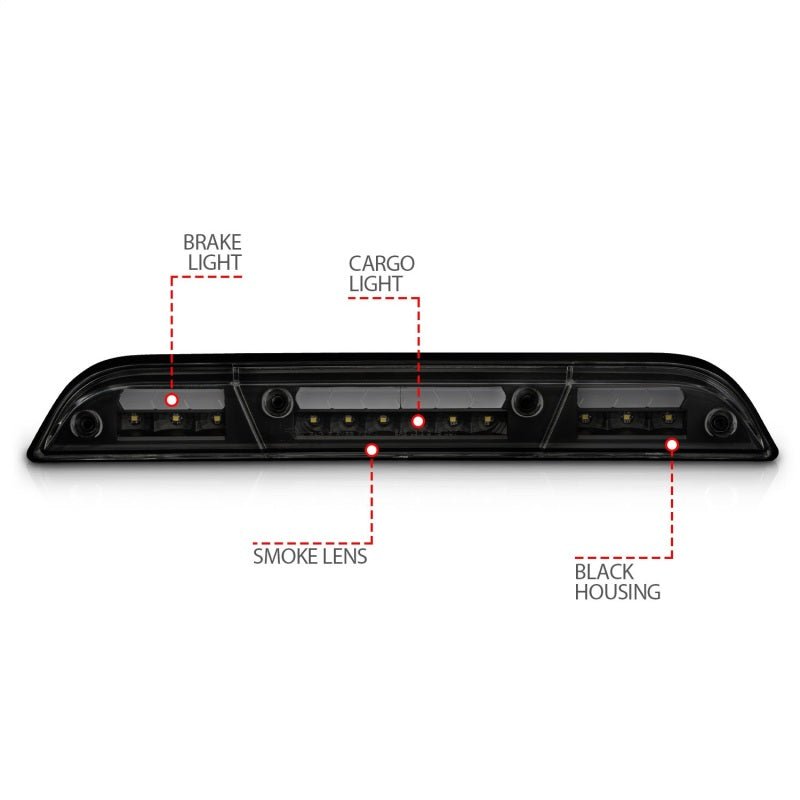 ANZO 15-20 Ford F-150 - F-450 LED Third Brake Light - Black Housing/Smoke Lens ANZO ANZ531112