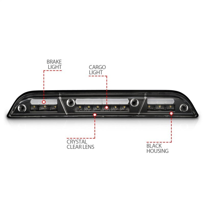 ANZO 15-20 Ford F-250 - F-550 LED Third Brake Light - Black Housing/Clear Lens ANZO ANZ531111