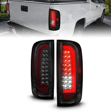Load image into Gallery viewer, ANZO 15-21 GMC Canyon Full LED Tail Lights w/ Red Lightbar Black Housing Smoke Lens ANZO ANZ311435