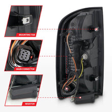 Load image into Gallery viewer, ANZO 15-21 GMC Canyon Full LED Tail Lights w/ Red Lightbar Black Housing Smoke Lens ANZO ANZ311435