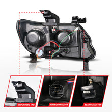 Load image into Gallery viewer, ANZO 15-22 Chevy Colorado Blk Housing Full LED DRL Projector Headlight w/ Sequential Light Bar ANZO ANZ111634