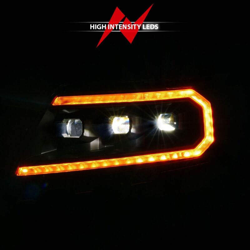 ANZO 15-22 Chevy Colorado Full LED Headlights w/ Initiation (Amber DRL) - Black ANZO ANZ111641