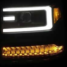 Load image into Gallery viewer, ANZO 16-17 Chevy Silverado 1500 Prjctr. Headlight Plank Styl. w/Amber (Only Work w/HID Equip. Truck) ANZO ANZ111373