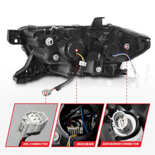 Load image into Gallery viewer, ANZO 16-22 Toyota Tacoma LED Projector Headlights w/ Light Bar Sequential Black Housing w/Initiation ANZO ANZ111563