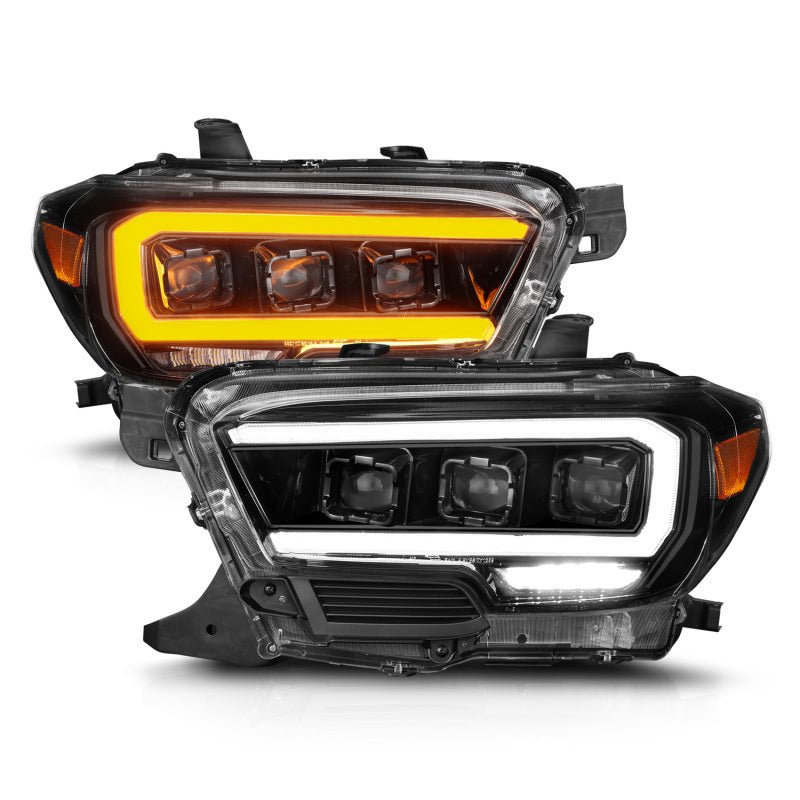 ANZO 16-22 Toyota Tacoma SR/SR5 ONLY Full LED Proj Headlights w/Light Bar Seq. Blk w/Initiation Lgt ANZO ANZ111562
