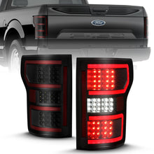 Load image into Gallery viewer, ANZO 18-19 Ford F-150 LED Taillight Black Housing Clear Lens Red Light Bar W/Sequential ANZO ANZ311314