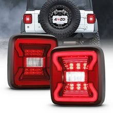 Load image into Gallery viewer, ANZO 18-19 Jeep Wrangler JL LED Taillights Black ANZO ANZ311295